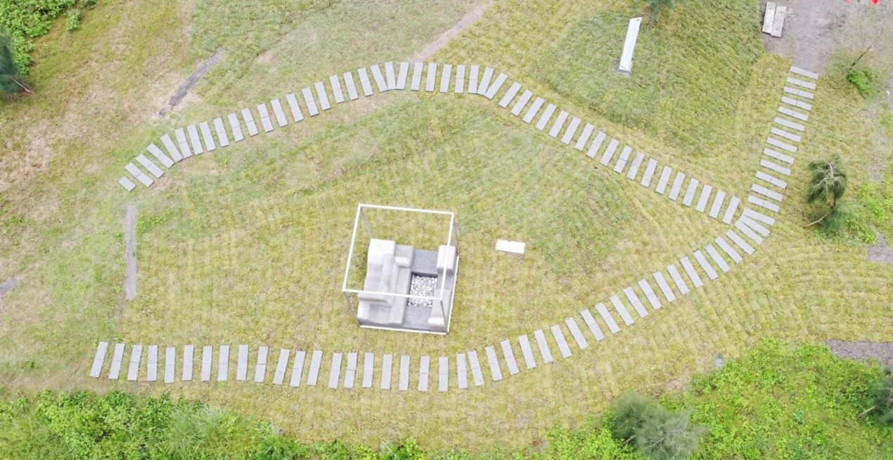 公共藝術作品《五公噸的垃圾》空拍圖