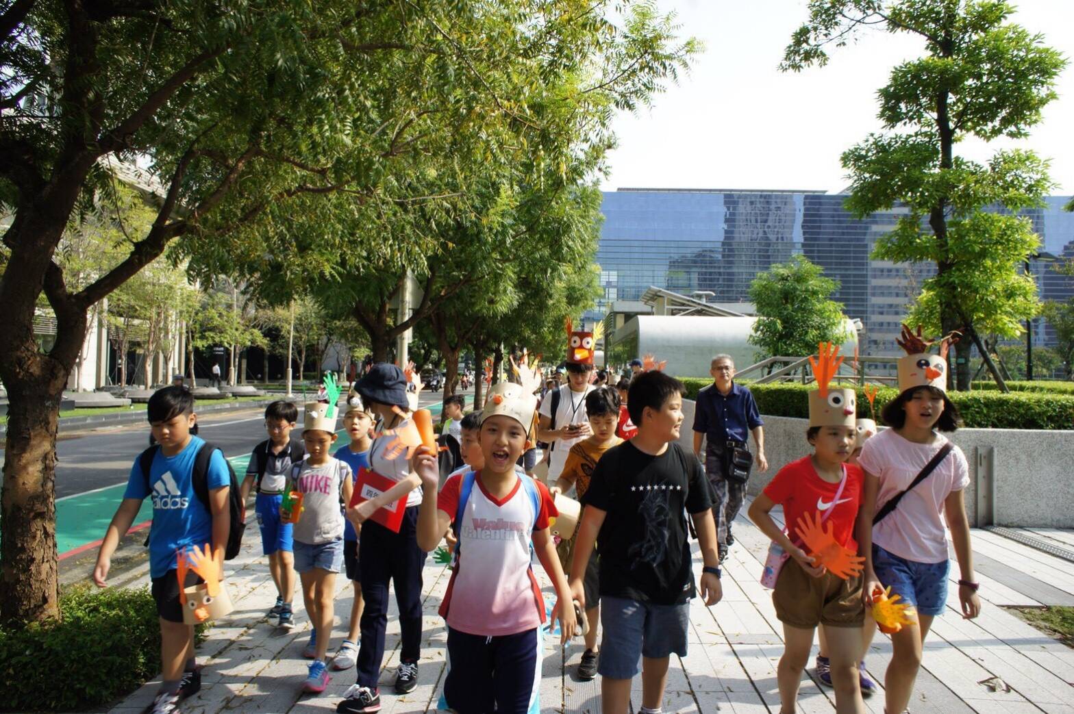 新竹縣竹北市東興國民小學公共藝術設置計畫－《土地之探》作品空拍圖
